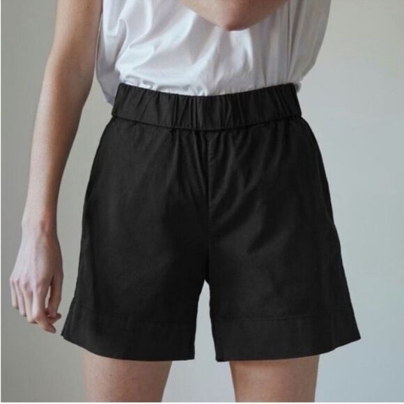 Everlane The Easy Short Black Organic Cotton Size 0 - Picture 12 of 14